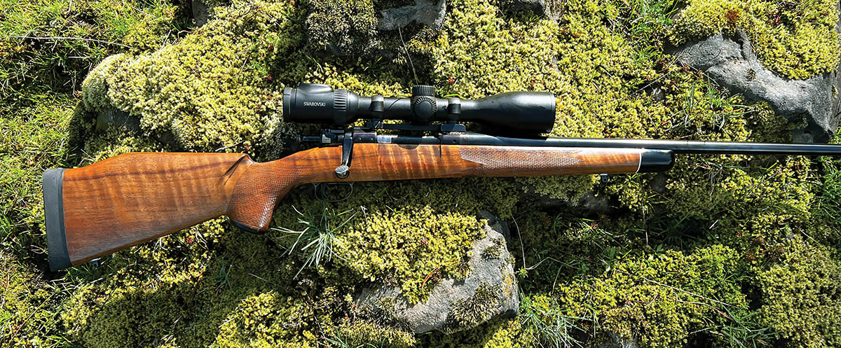 Patrick’s 6.5-06 test rifle was built on a Springfield ’03 bolt action, which includes the original wing safety and magazine cut-off switch. The sporter-weight barrel was quick to warm, and a Barrel Cool fan was used between shot strings.